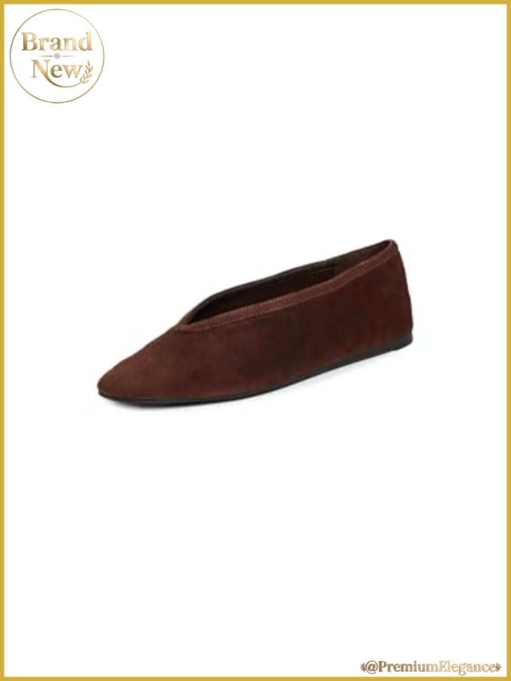 Women's Leather Footbed Flats Slip-On Loafers